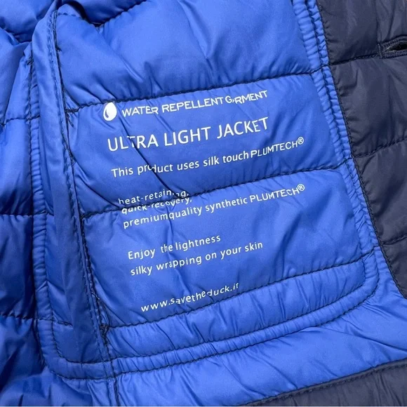 SAVE THE DUCK Jacket Dark Blue Kids Ultralight Puffer Jacket - Picture 6 of 6